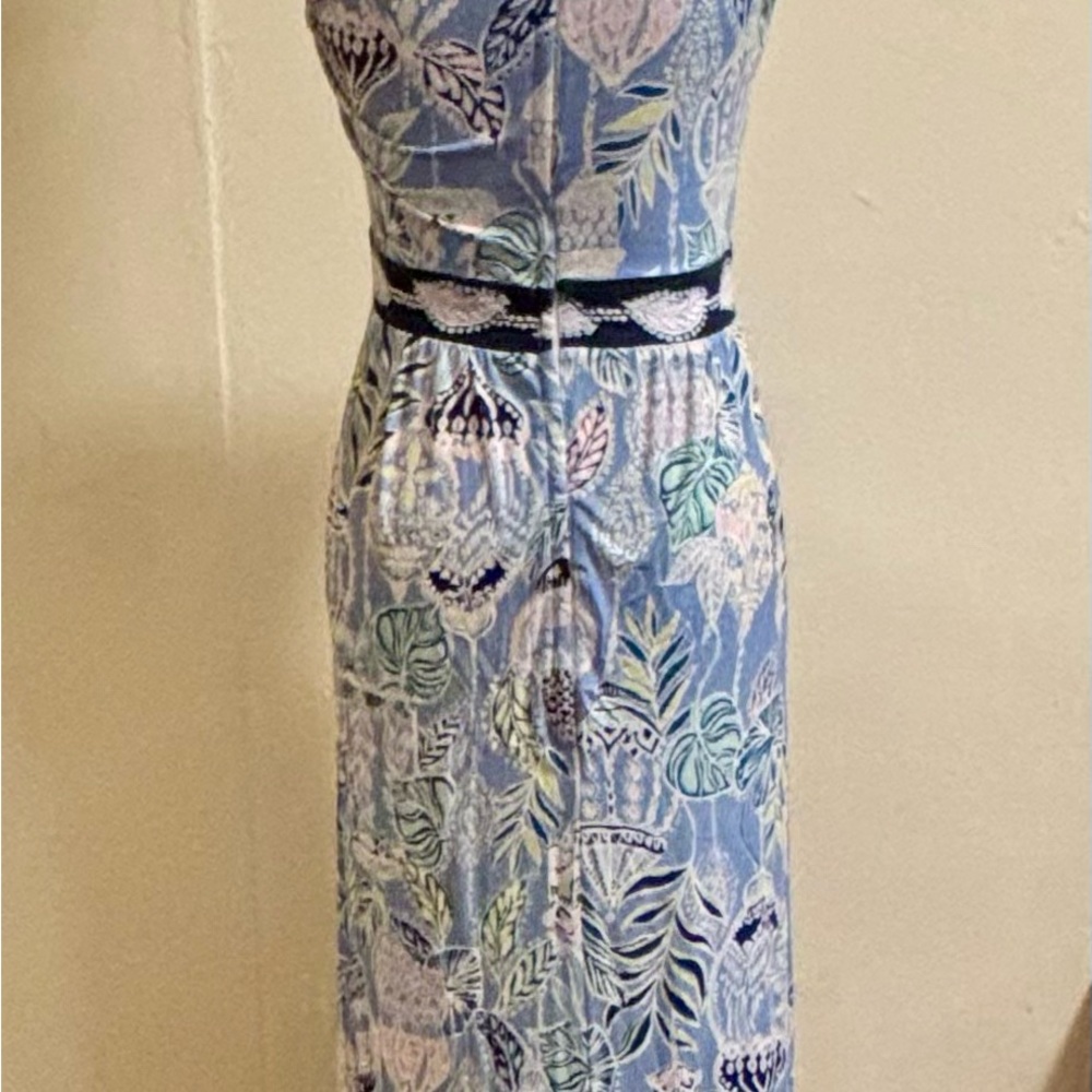 Lilly Pulitzer McKinley Maxi Dress Blue Peri Lapis Lanterns size Small - Picture 10 of 16